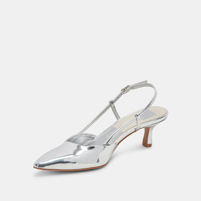 ODELA WIDE HEELS SILVER STELLA - Dolce Vita