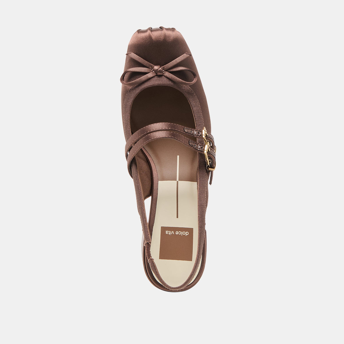 Loris Mahogany Satin Heels - Dolce Vita