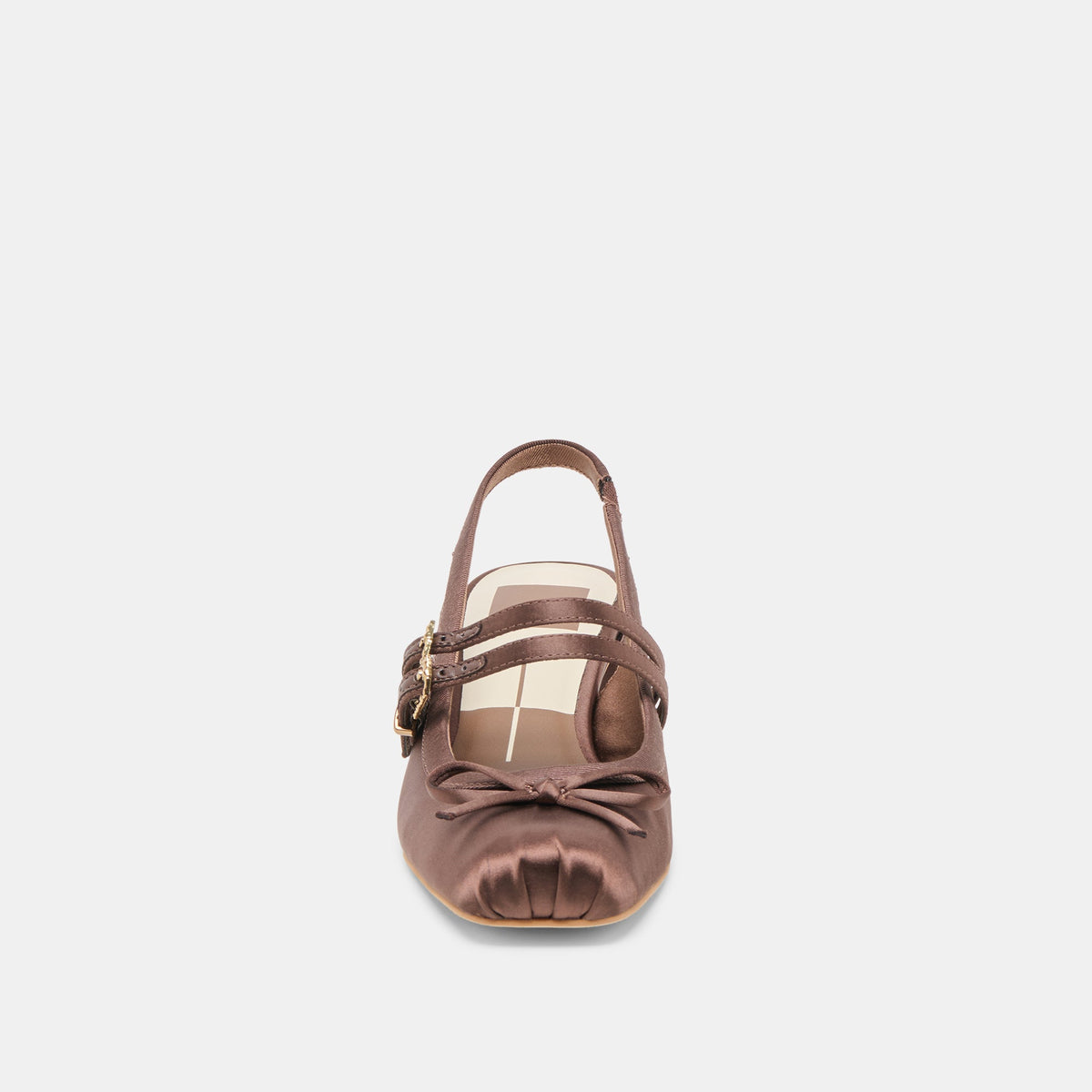 Loris Mahogany Satin Heels - Dolce Vita