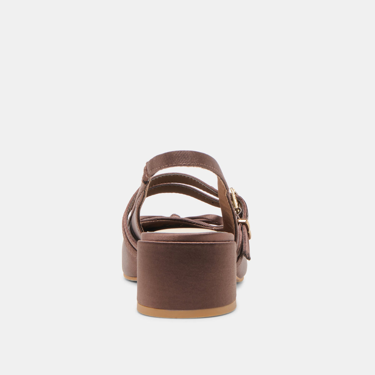 Loris Mahogany Satin Heels - Dolce Vita