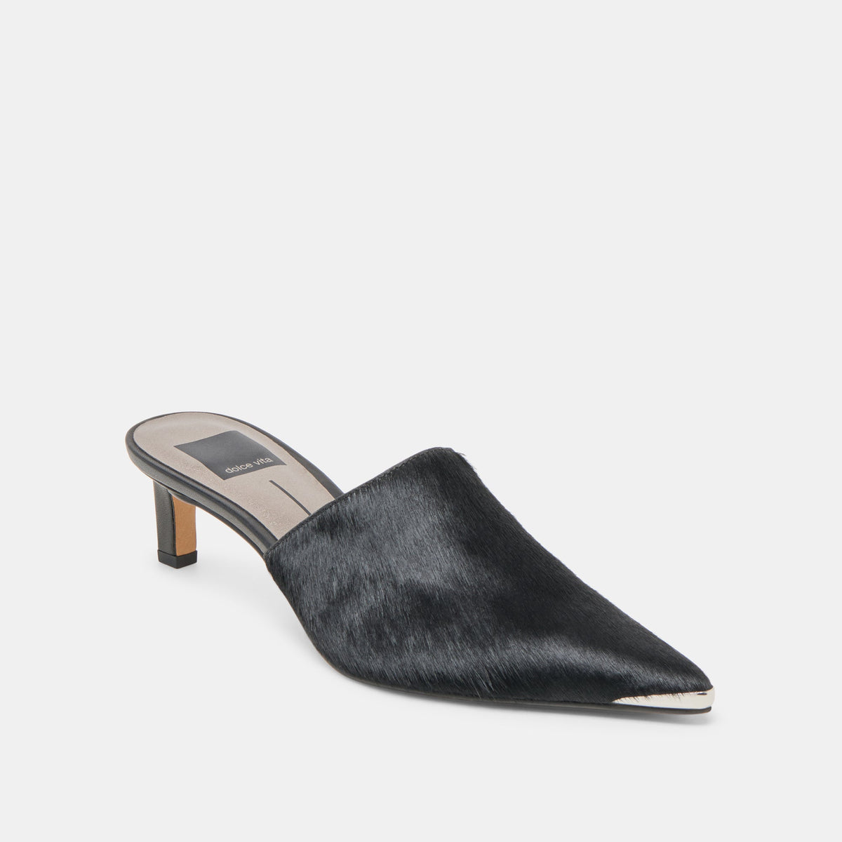 Lexy Nero Calf Hair Heels - Dolce Vita