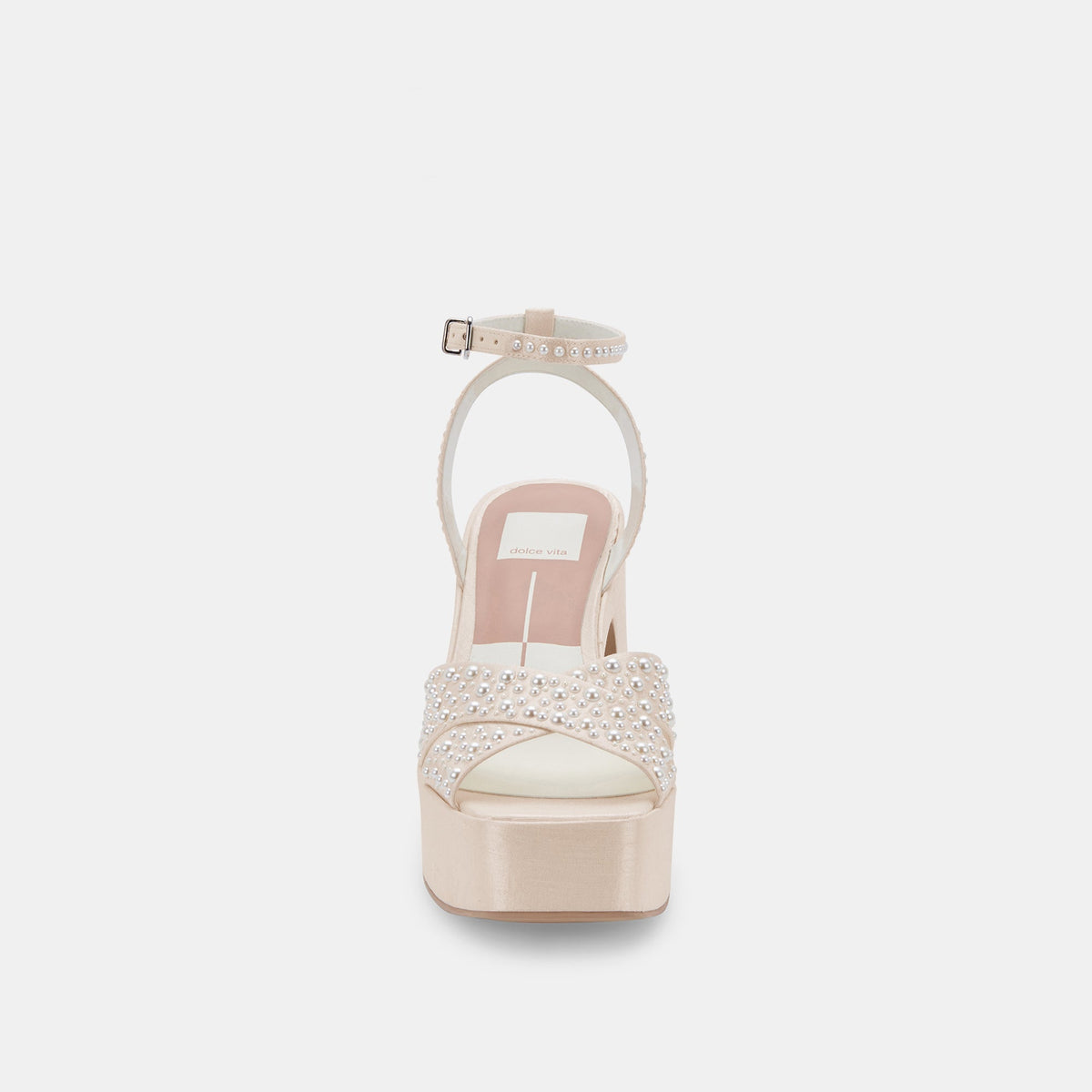 WESSI PEARL HEELS VANILLA PEARLS - Dolce Vita