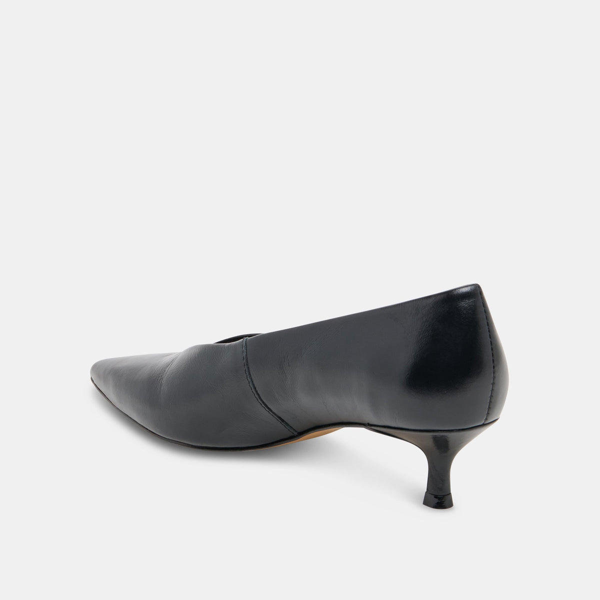 ALWYN HEELS MIDNIGHT CRINKLE PATENT - Dolce Vita