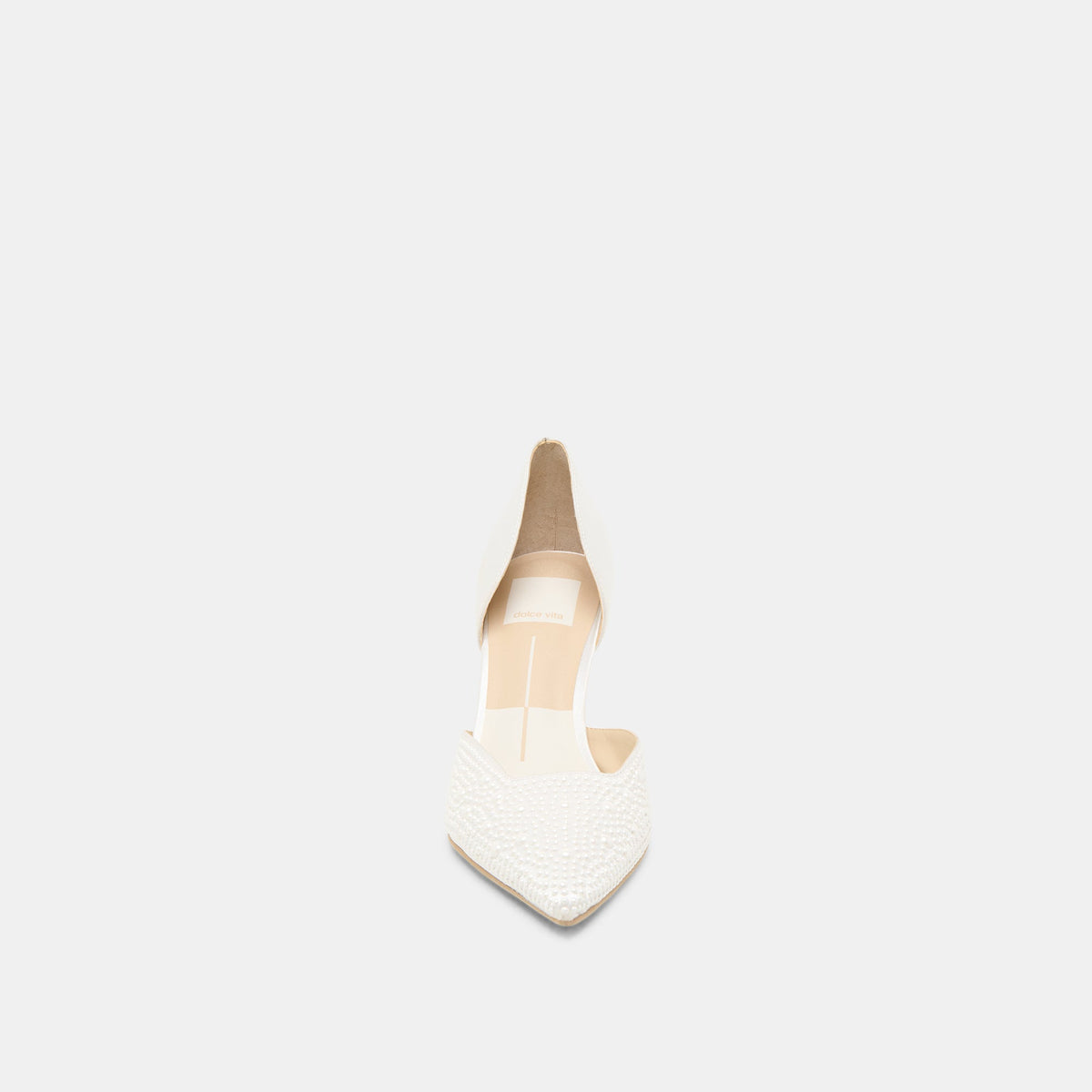 Eloy Pearl Off White Satin Heels - Dolce Vita