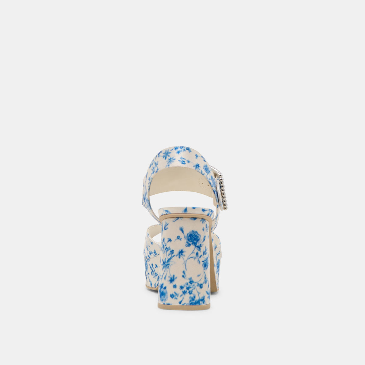 Bobby Pearl Blue Floral Satin Heels - Dolce Vita