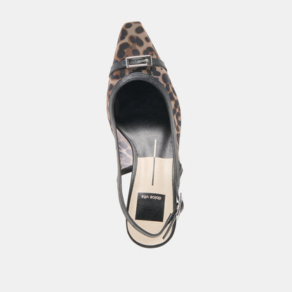 Lorine Leopard Mesh Heels - Dolce Vita
