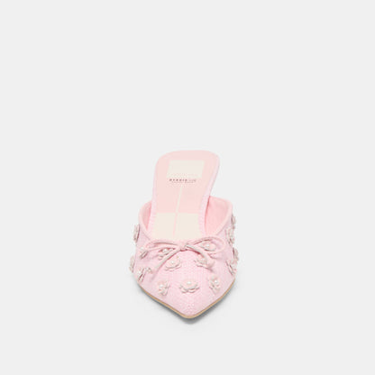 Camilo X Byrdie Golf Pink Raffia Heels - Dolce Vita