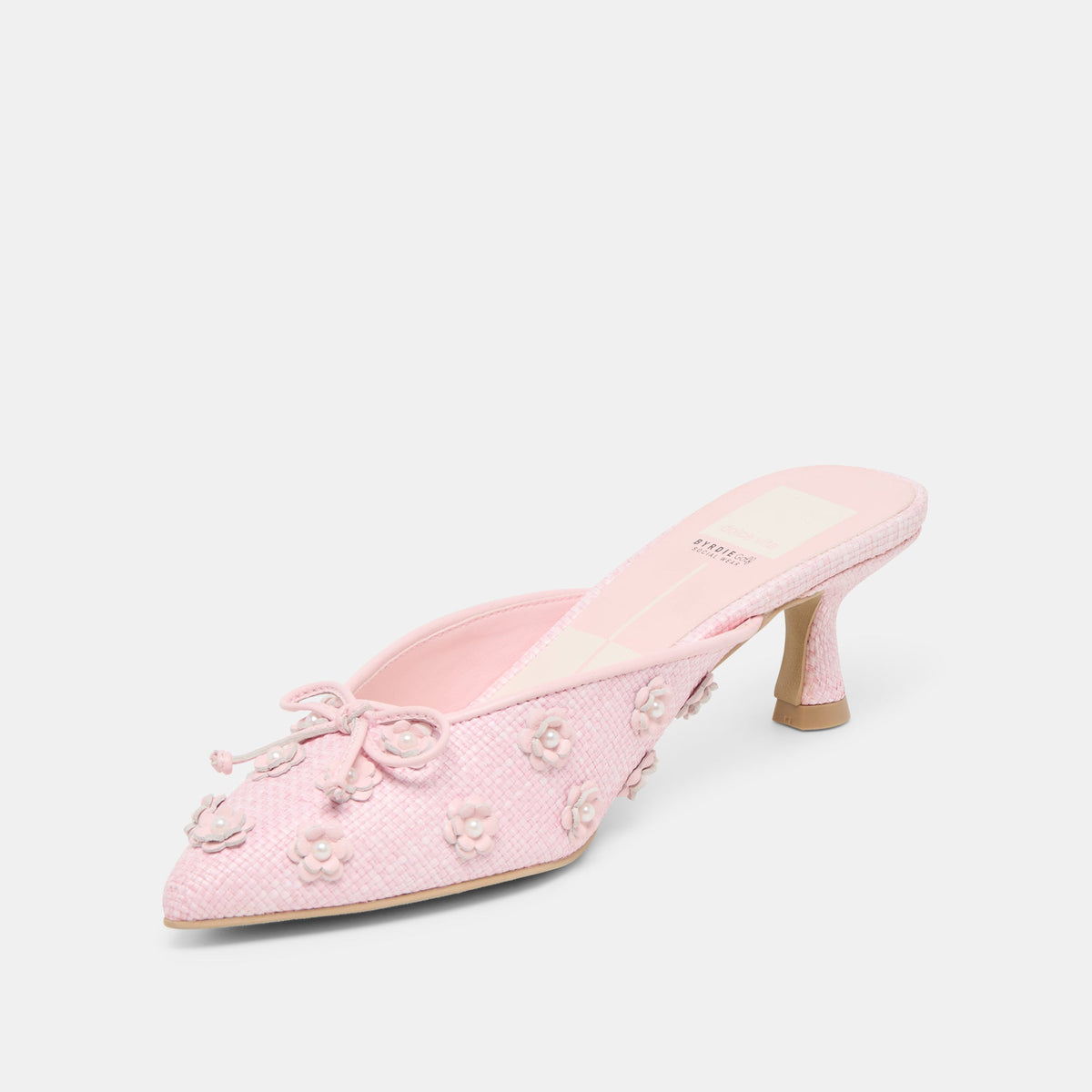 Camilo X Byrdie Golf Pink Raffia Heels - Dolce Vita
