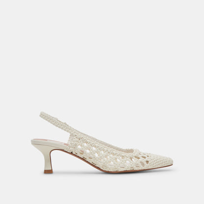 OLYMPA HEELS WHITE STELLA - Dolce Vita