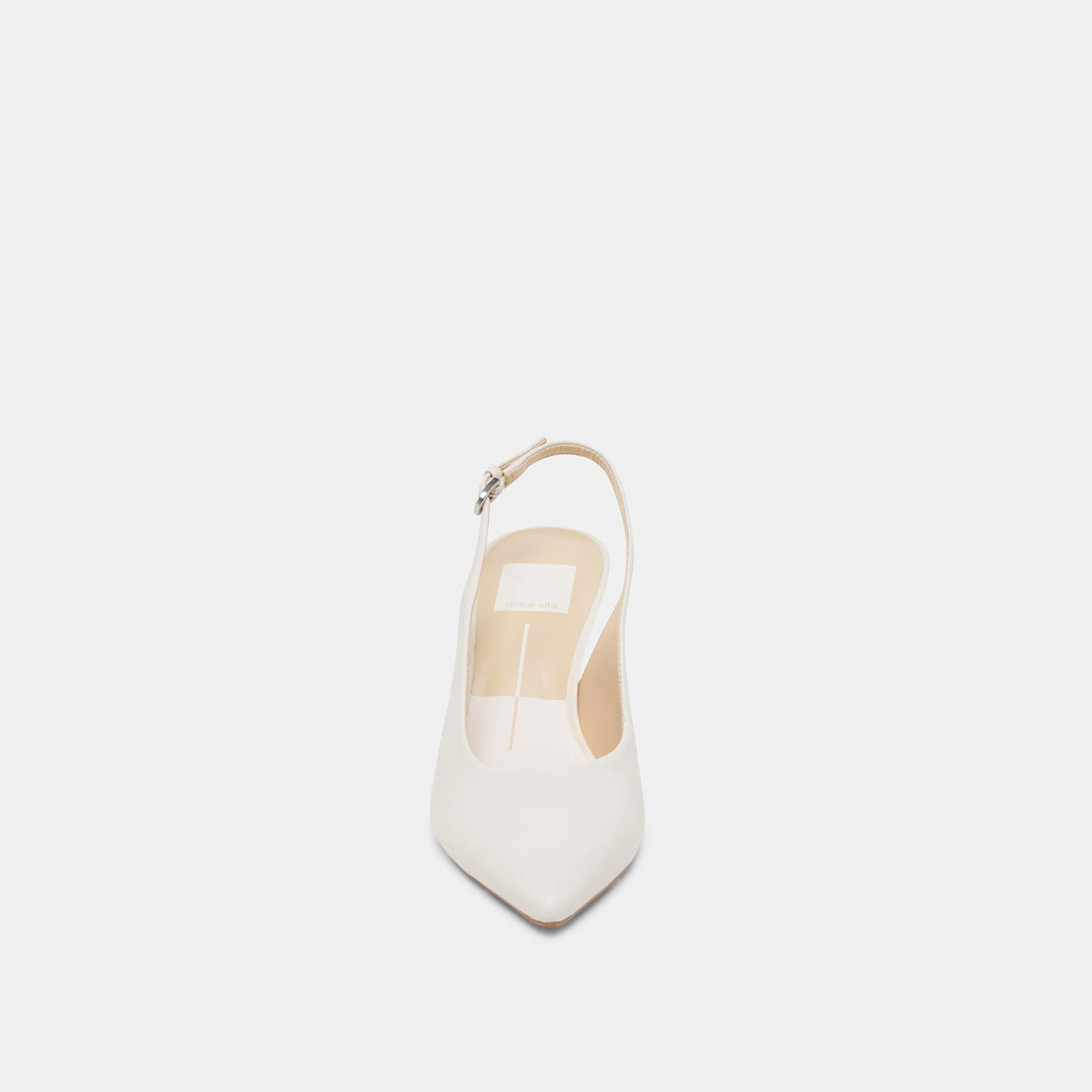 ELASI HEELS WHITE LEATHER - Dolce Vita