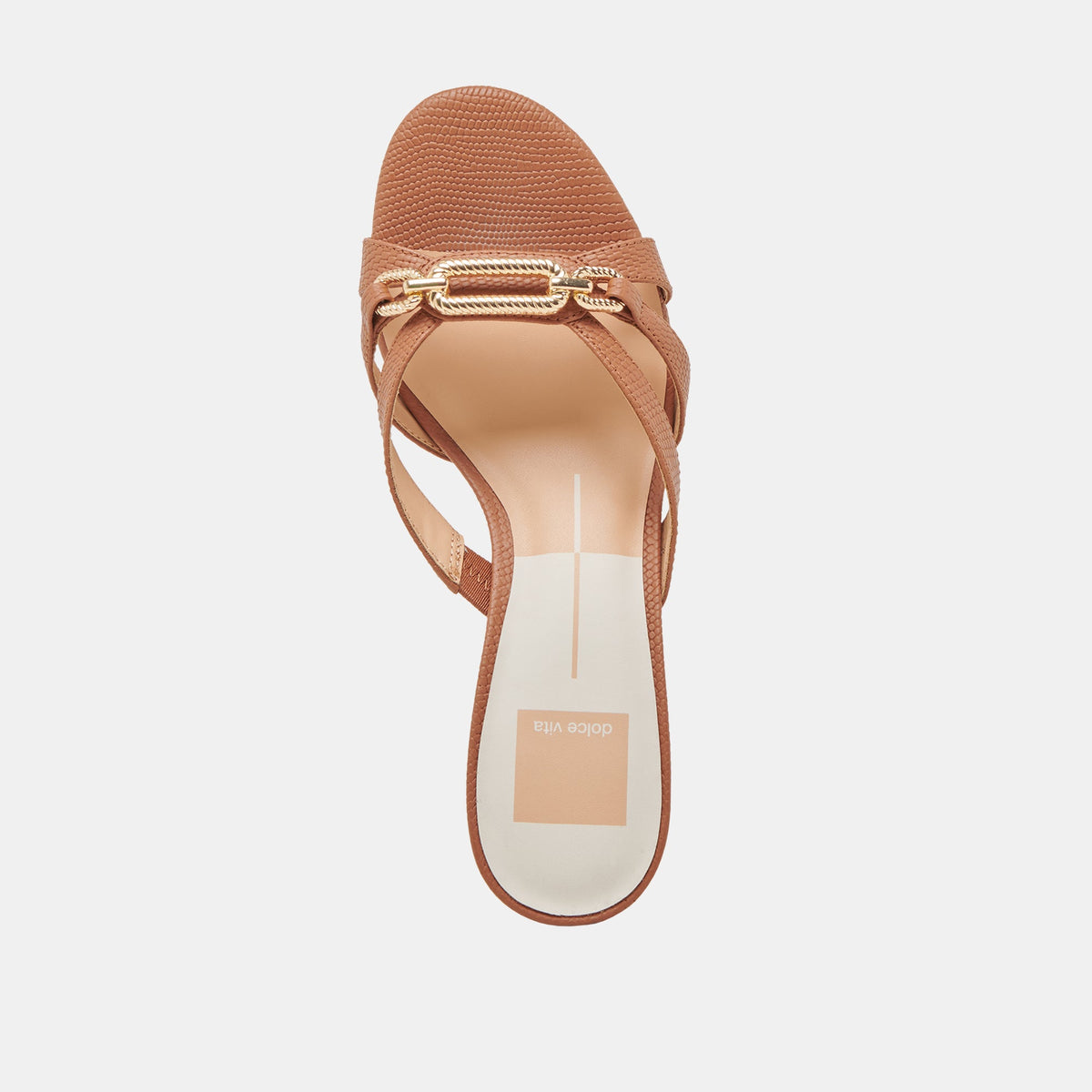 LERAH HEELS SADDLE EMBOSSED LEATHER - Dolce Vita