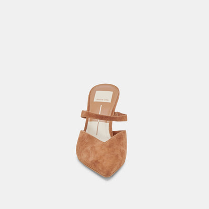 KANIKA HEELS PECAN SUEDE - Dolce Vita