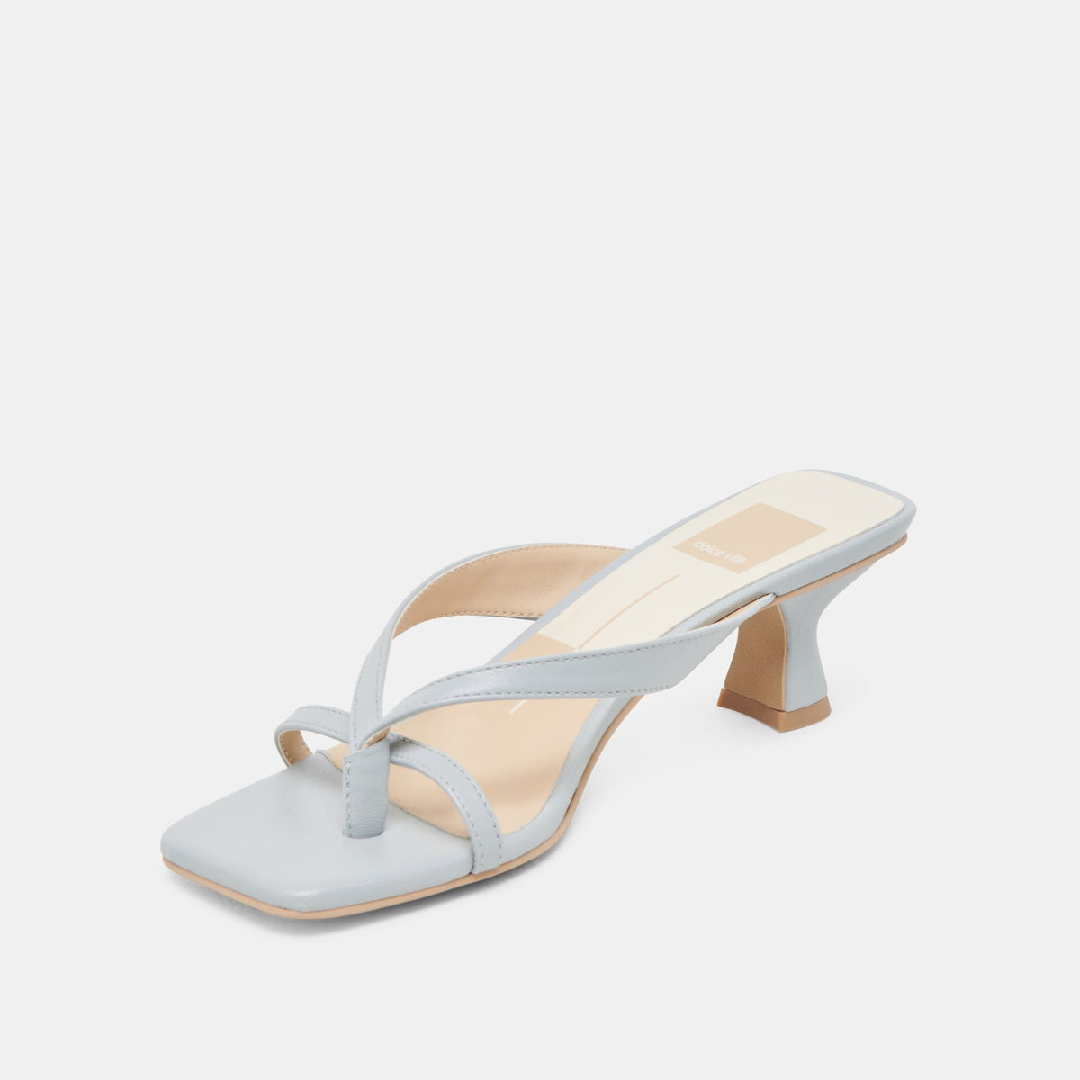 BREVEL HEELS LIGHT BLUE LEATHER - Dolce Vita
