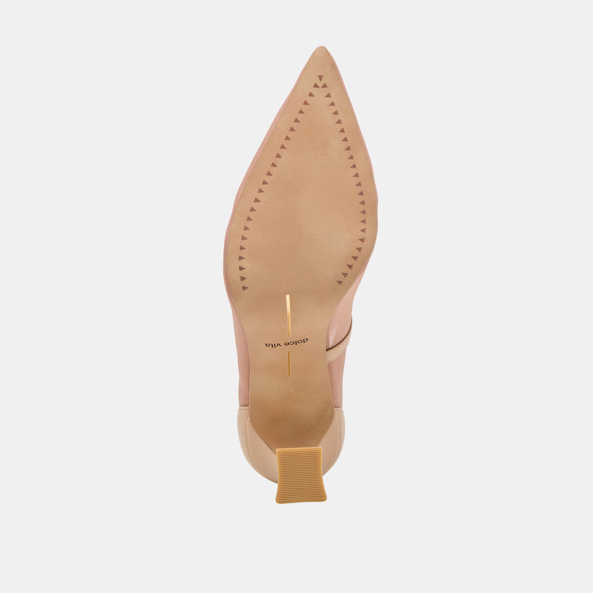 Malory Lt Tan Mesh Heels - Dolce Vita