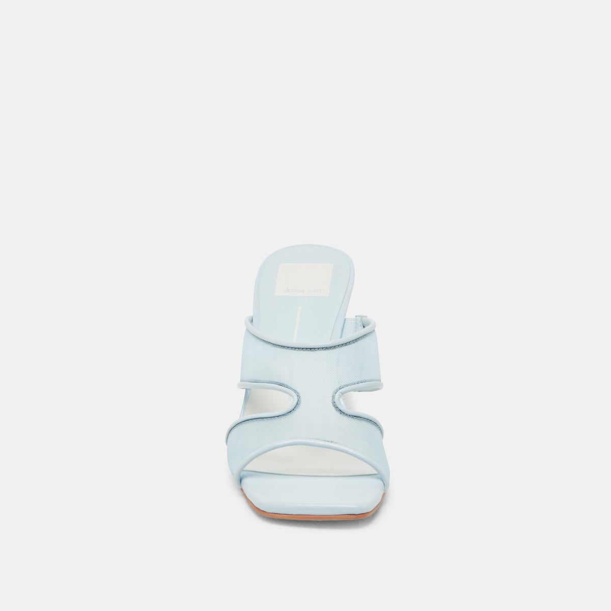 Gitel Wide Ice Blue Mesh Heels - Dolce Vita