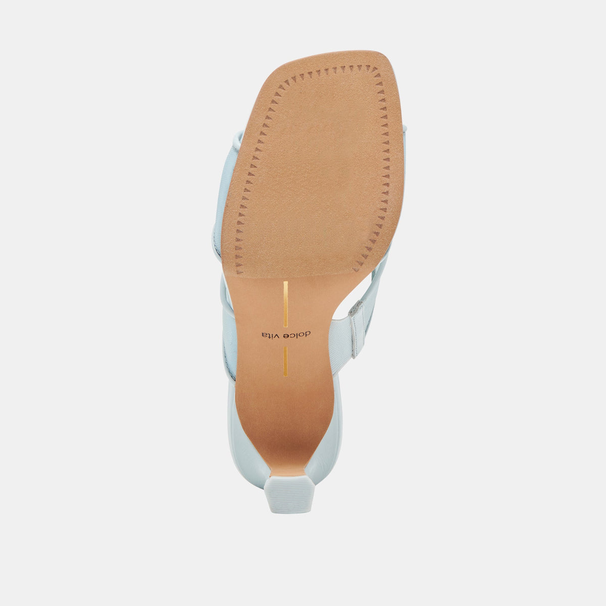 Gitel Wide Ice Blue Mesh Heels - Dolce Vita