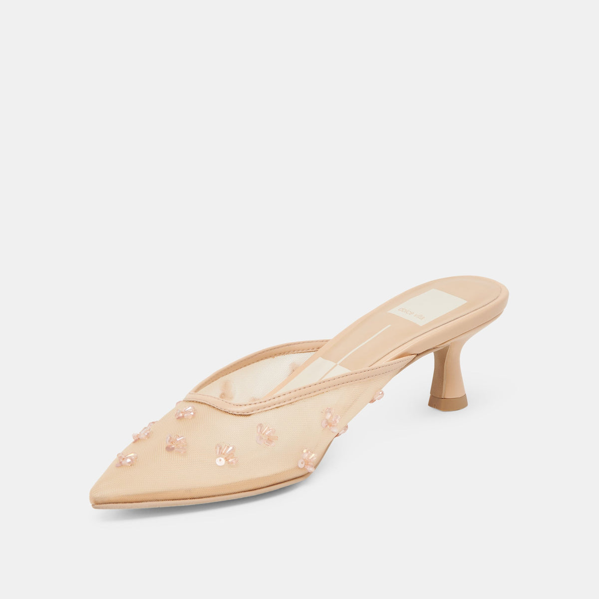 Clara French Vanilla Mesh Heels - Dolce Vita
