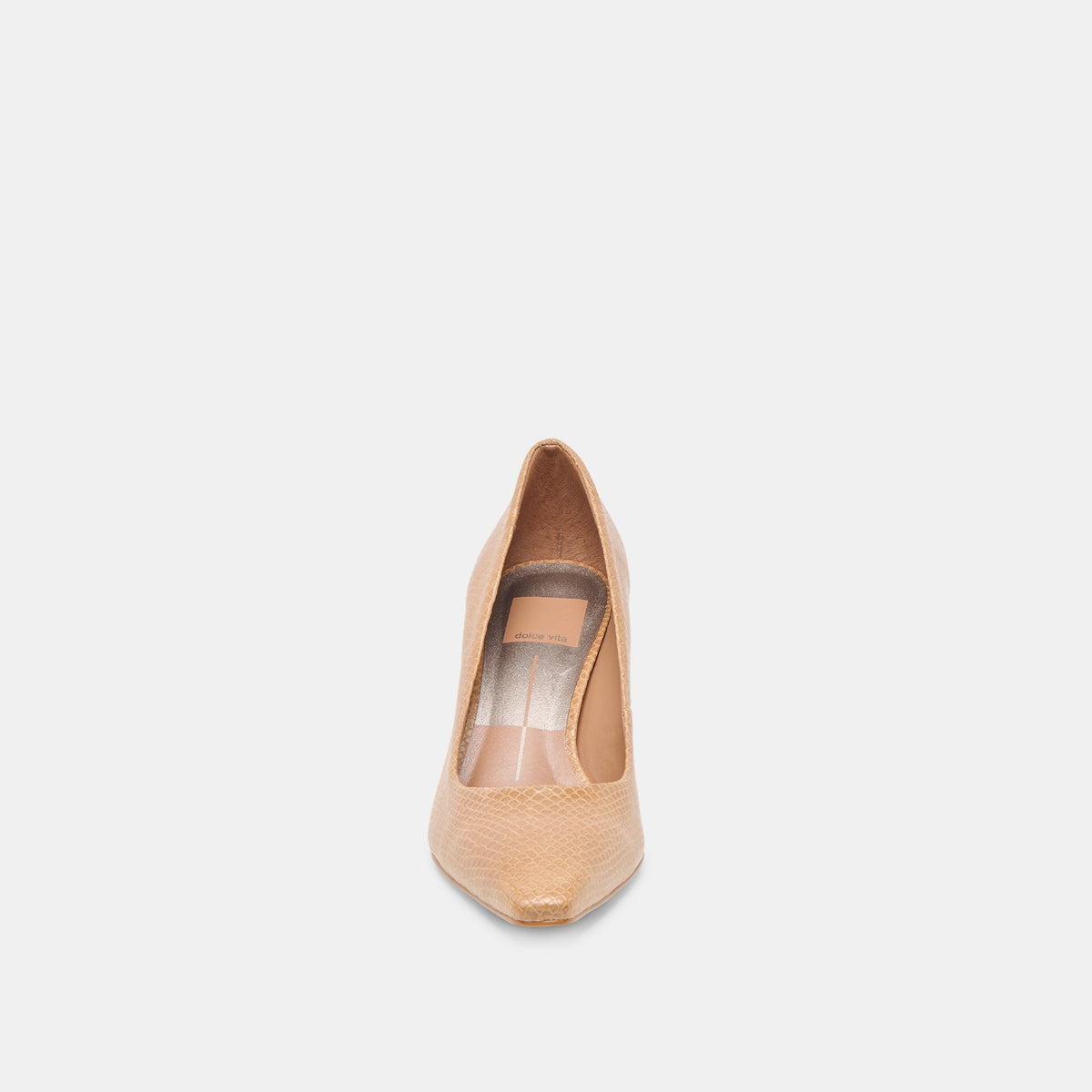 Briona Whiskey Embossed Leather Heels - Dolce Vita