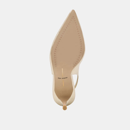 ELASI HEELS LIGHT GOLD CRINKLE PATENT - Dolce Vita
