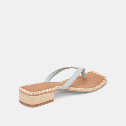 BARTY SANDALS ICE BLUE LEATHER - Dolce Vita
