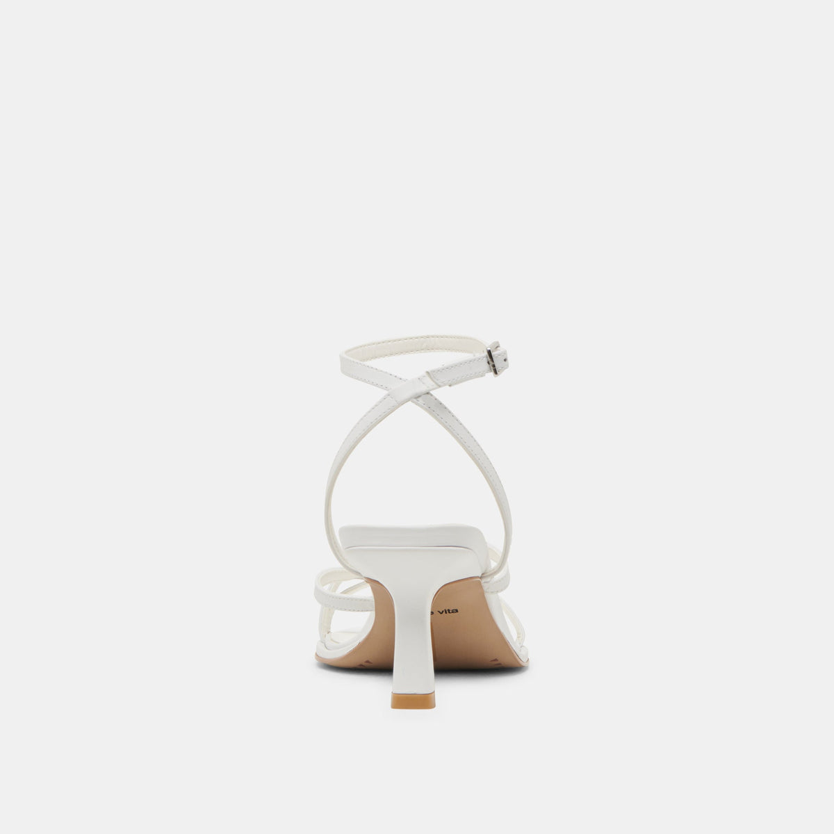 MORAH WIDE HEELS TRUE WHITE LEATHER - Dolce Vita