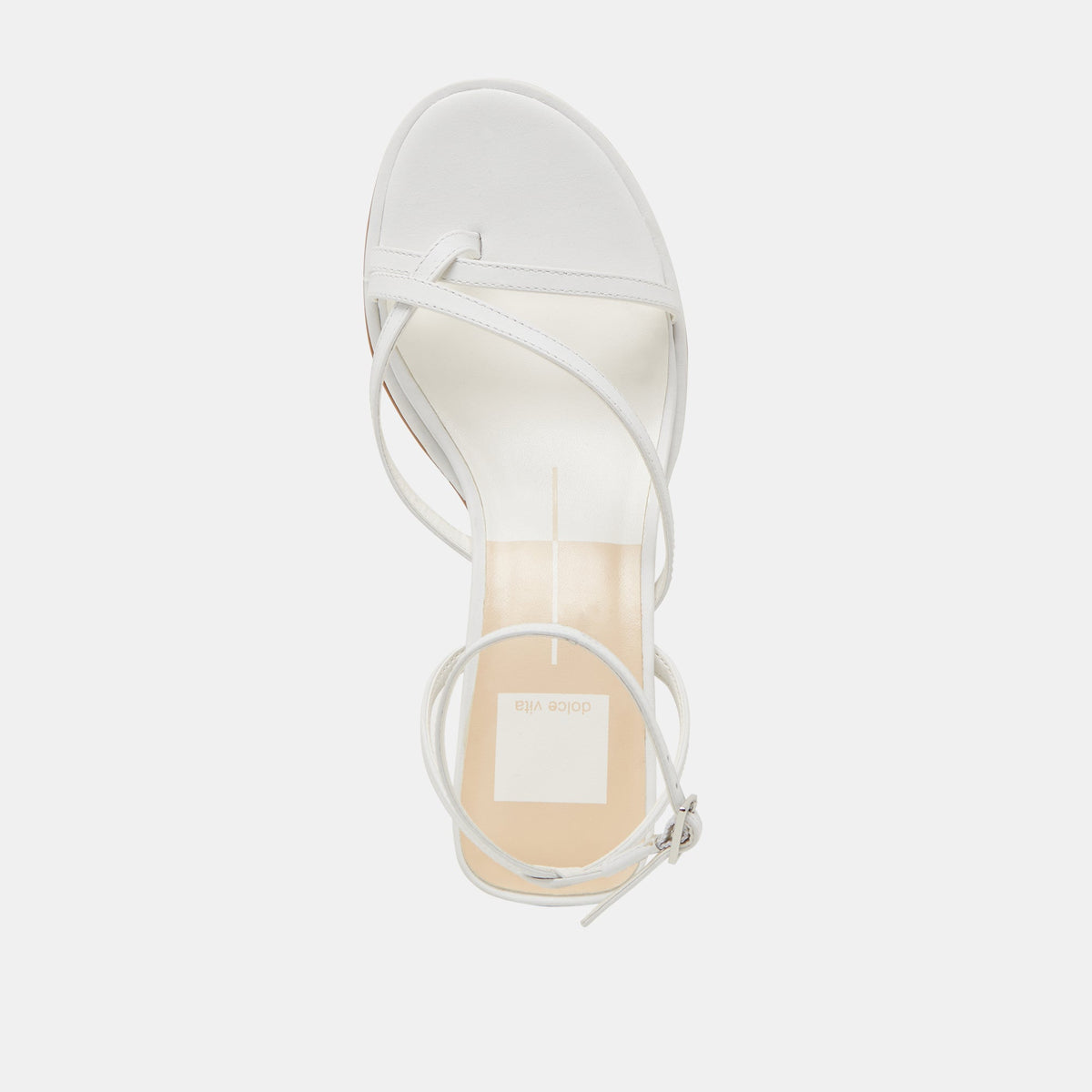 MORAH WIDE HEELS TRUE WHITE LEATHER - Dolce Vita