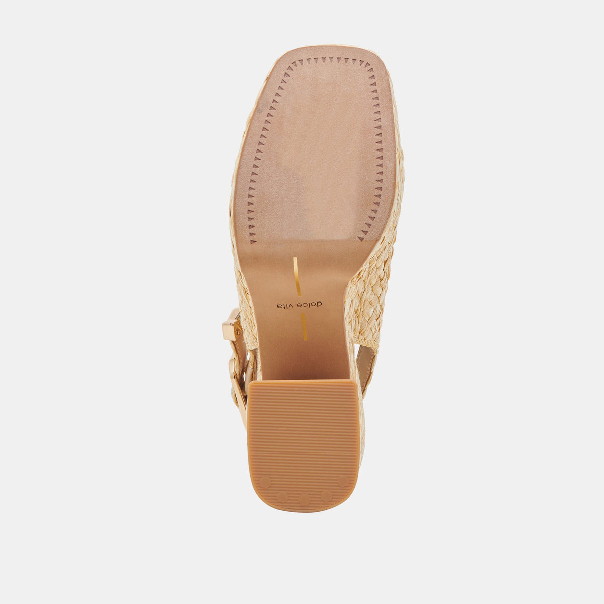 FLORES HEELS NATURAL RAFFIA - Dolce Vita