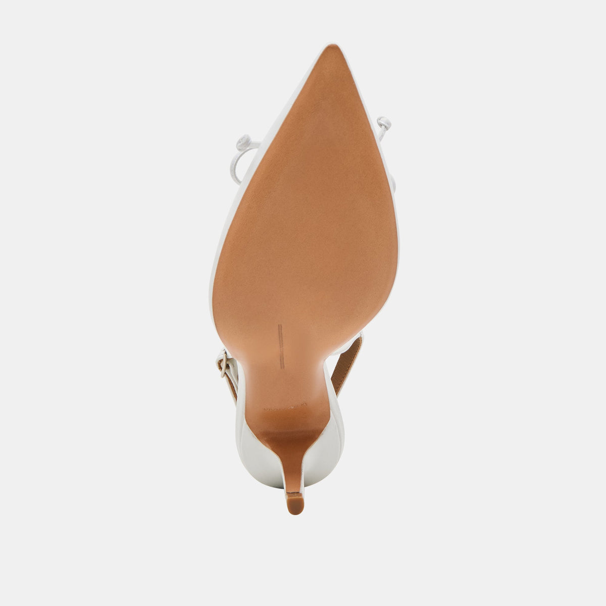 GEENA HEELS WHITE LEATHER - Dolce Vita