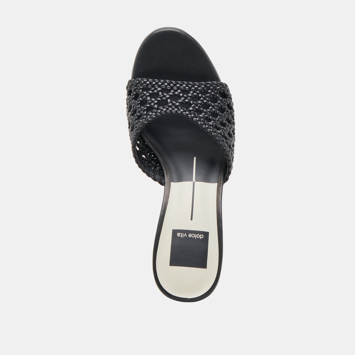 MARGOE HEELS BLACK WOVEN STELLA - Dolce Vita