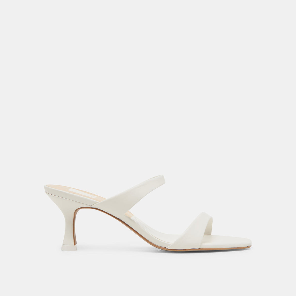 Genora White Leather Heels - Dolce Vita