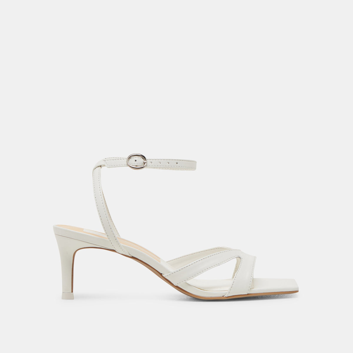 BECKI HEELS TRUE WHITE LEATHER - Dolce Vita