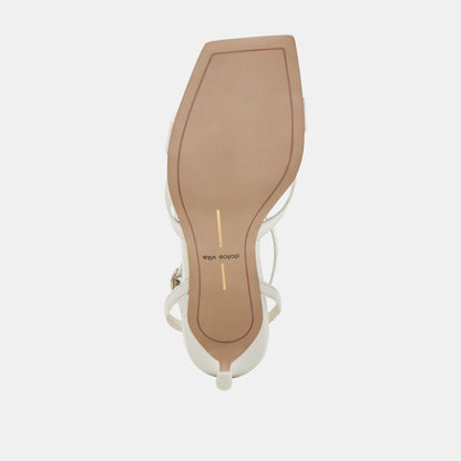 BECKI HEELS TRUE WHITE LEATHER - Dolce Vita