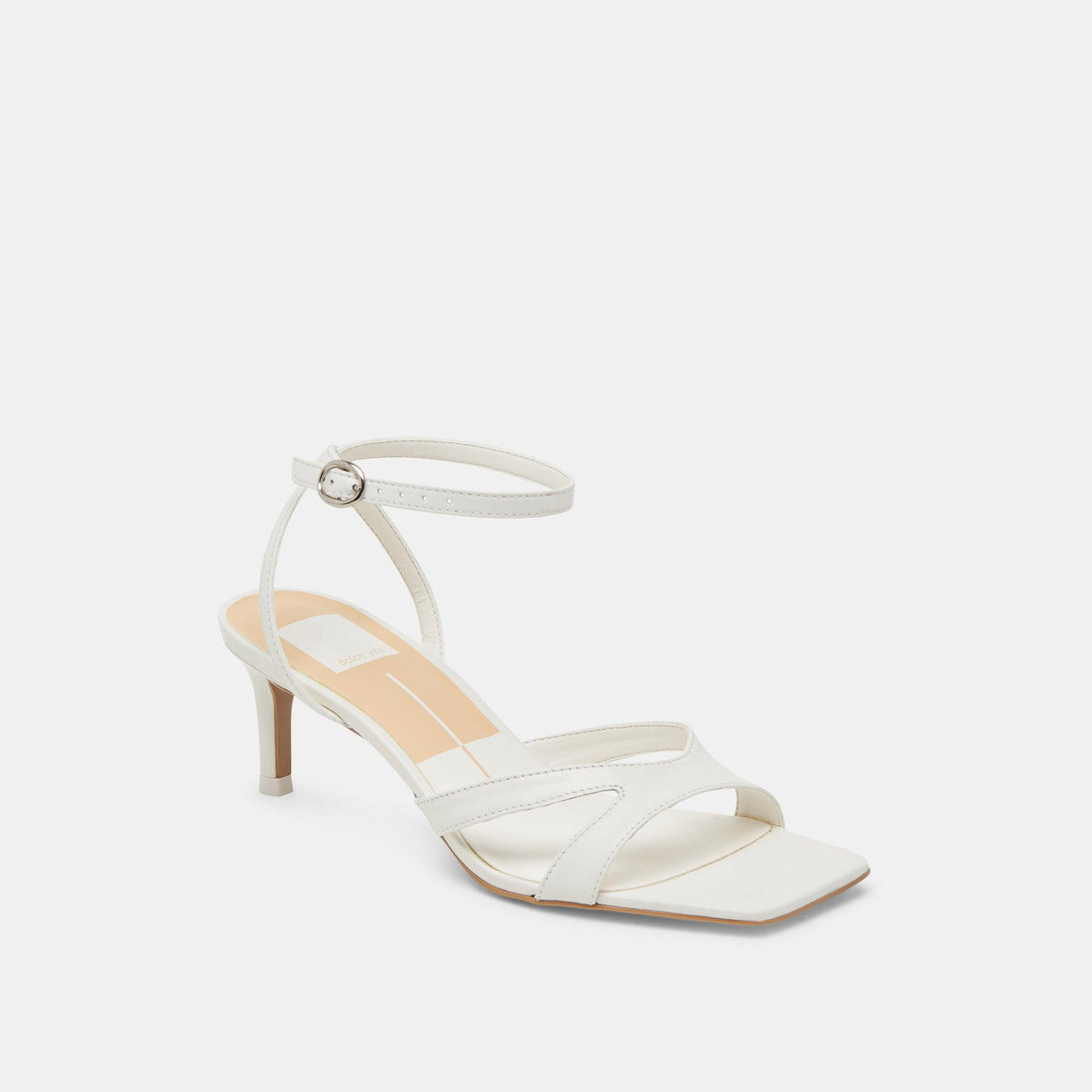 BECKI HEELS TRUE WHITE LEATHER - Dolce Vita