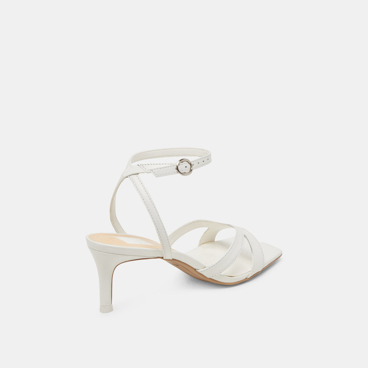 BECKI HEELS TRUE WHITE LEATHER - Dolce Vita