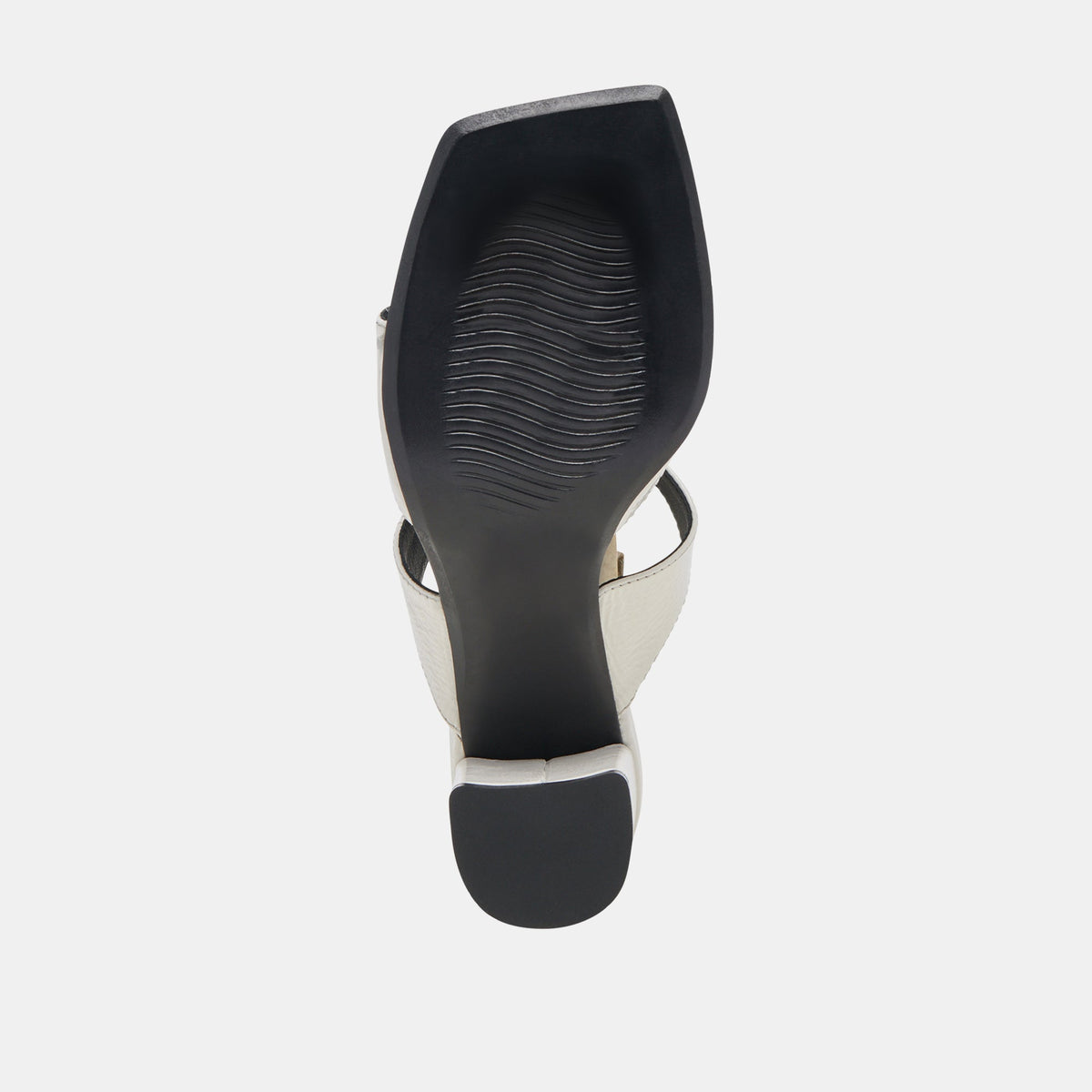 SHANE HEELS OFF WHITE CRINKLE PATENT - Dolce Vita