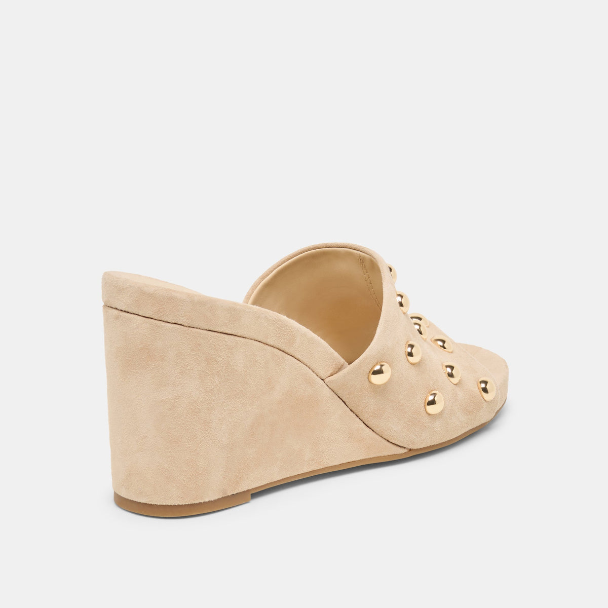Holta Stud Camel Suede Wedges - Dolce Vita