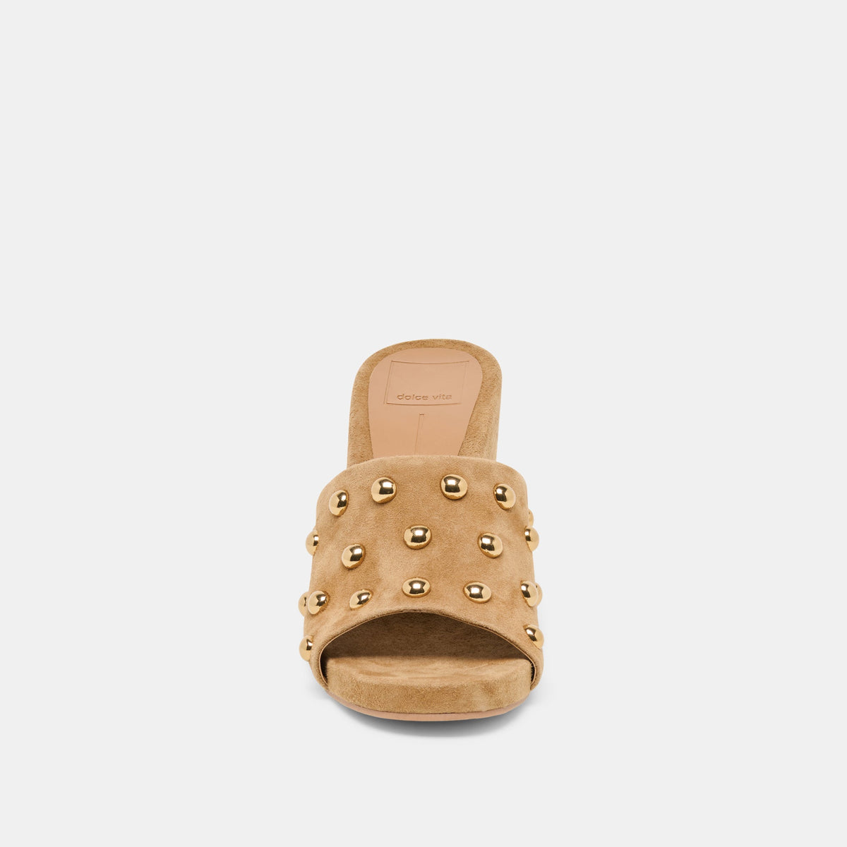 Holta Stud Lt Brown Suede Wedges - Dolce Vita