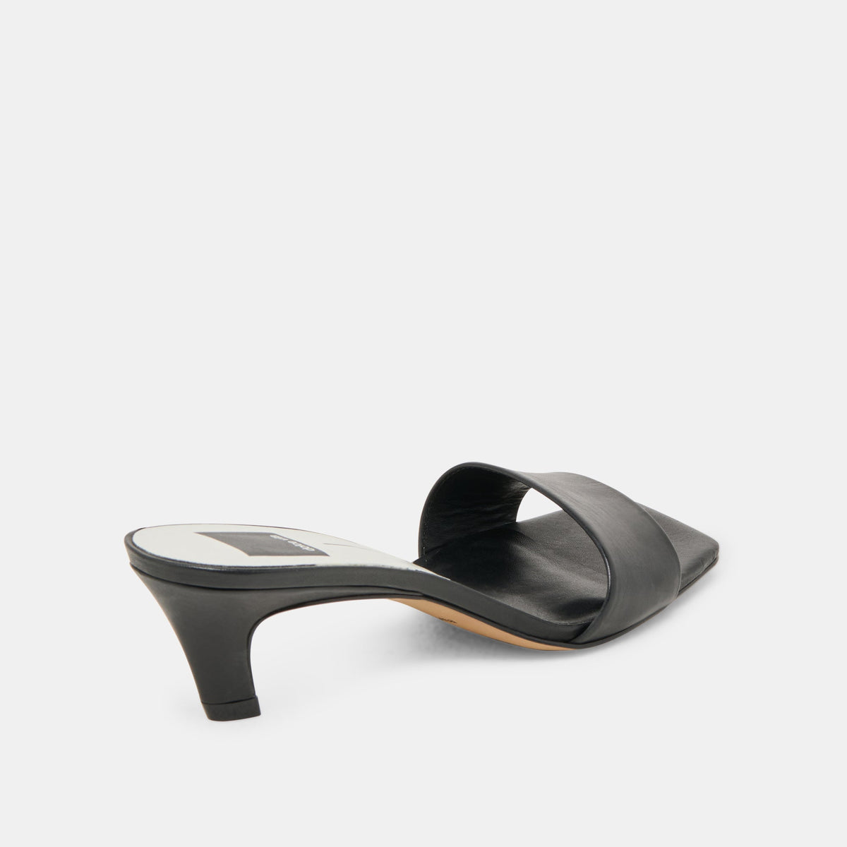 Rexa Black Leather Heels - Dolce Vita