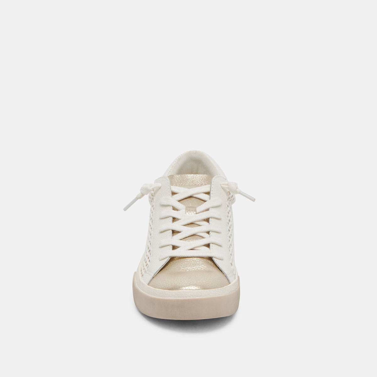 ZINA SNEAKERS BONE GOLD WOVEN - Dolce Vita