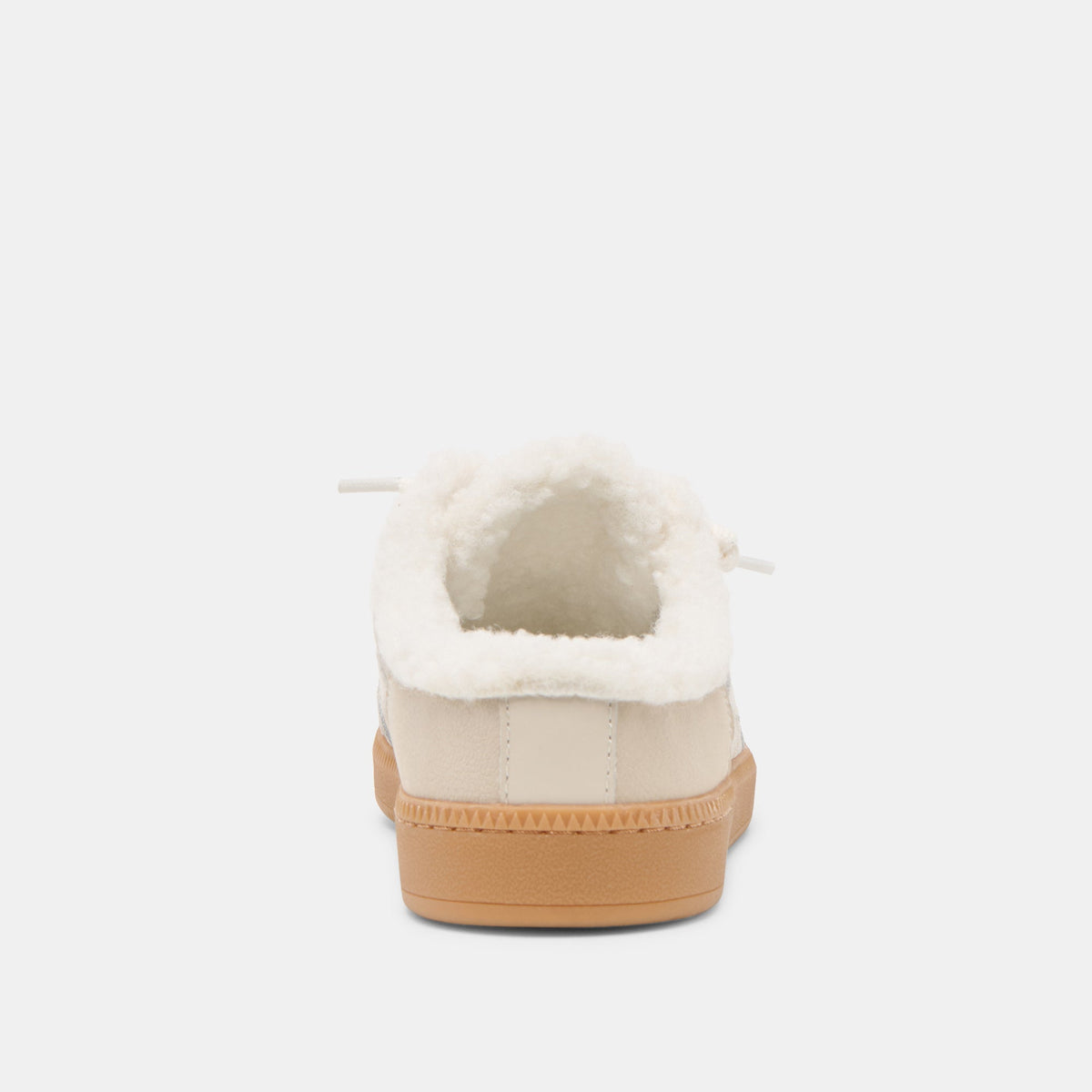 Notice Slide Plush Off White Crackled Leather Sneakers - Dolce Vita