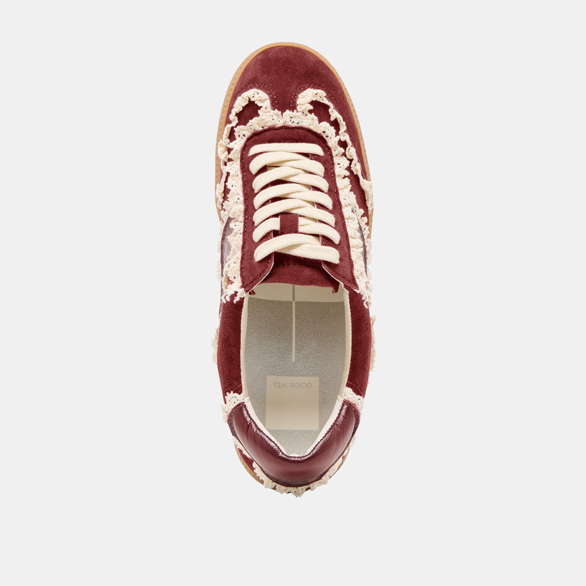Notice Lace Oxblood Suede Sneakers - Dolce Vita