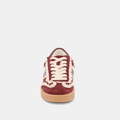 Notice Lace Oxblood Suede Sneakers - Dolce Vita