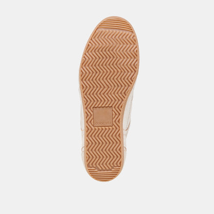 Laini Off White Crackled Leather Sneakers - Dolce Vita