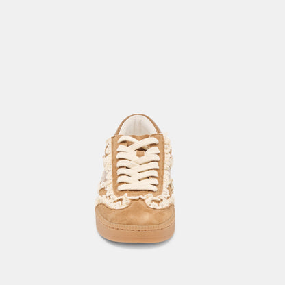 Notice Lace Lt Brown Suede Sneakers - Dolce Vita
