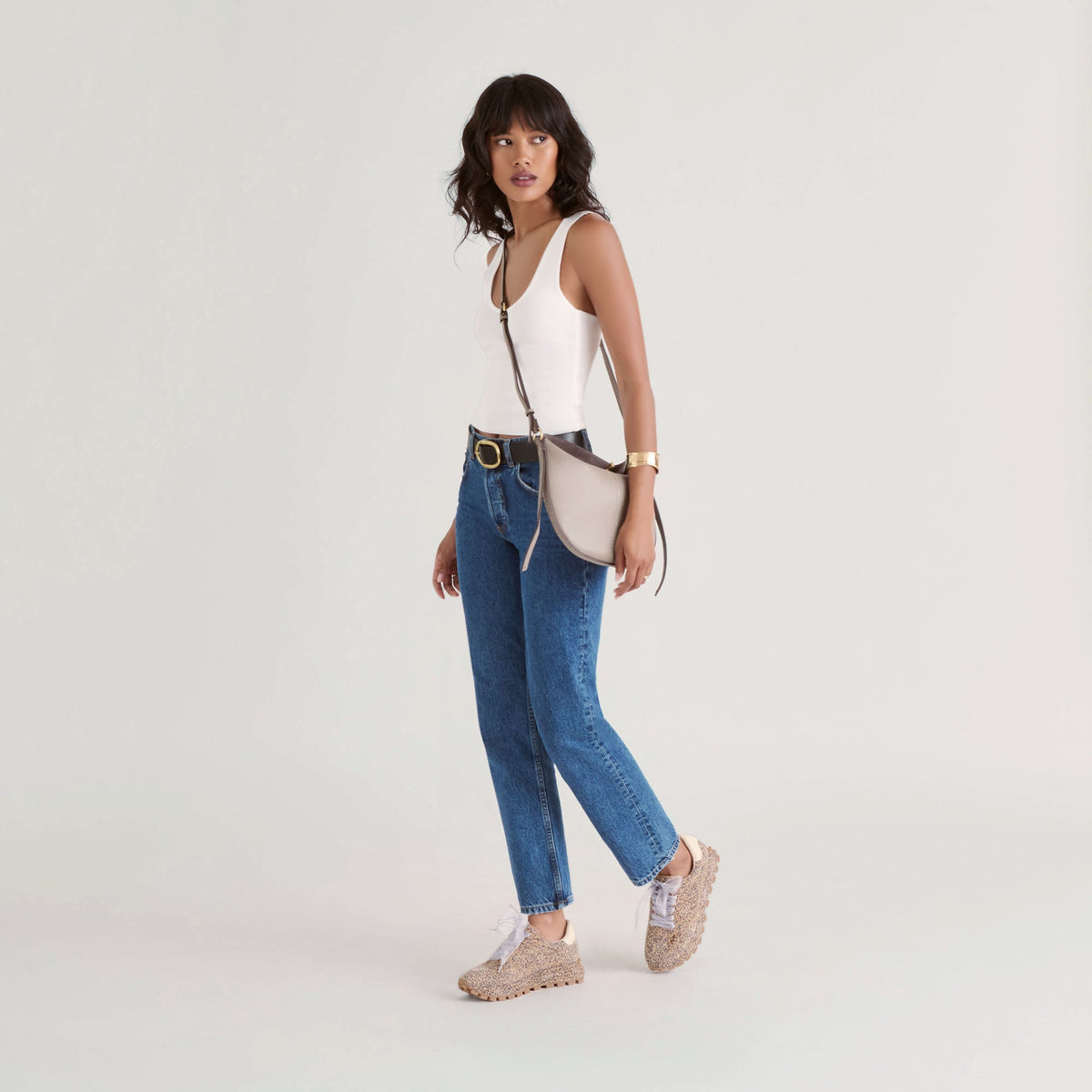 Tricia Tan Leopard Printed Suede Sneakers - Dolce Vita