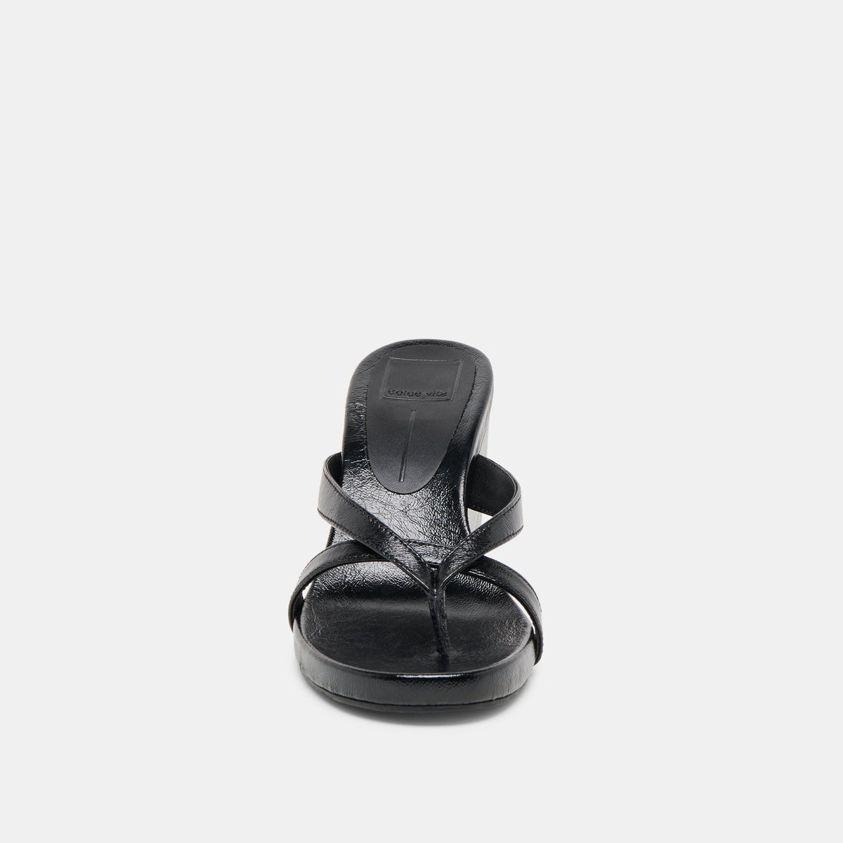 Helan Black Leather Wedges - Dolce Vita
