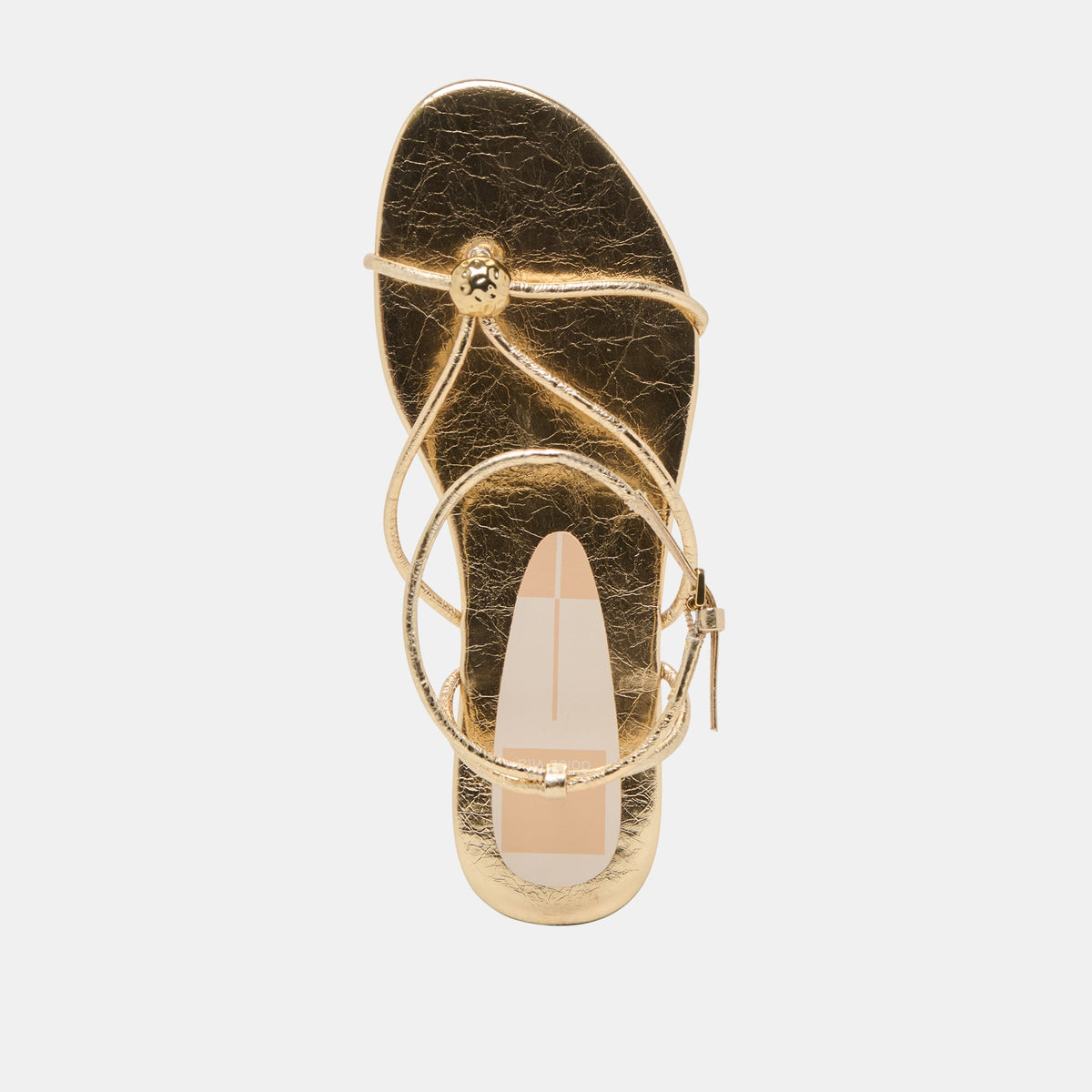 Kenley Gold Leather Sandals - Dolce Vita