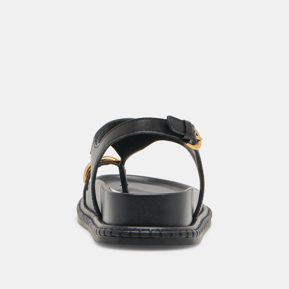 Stefan Black Leather Sandals - Dolce Vita