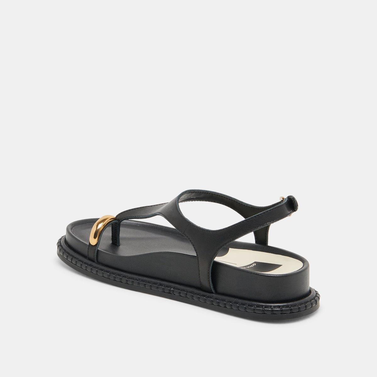 Stefan Black Leather Sandals - Dolce Vita