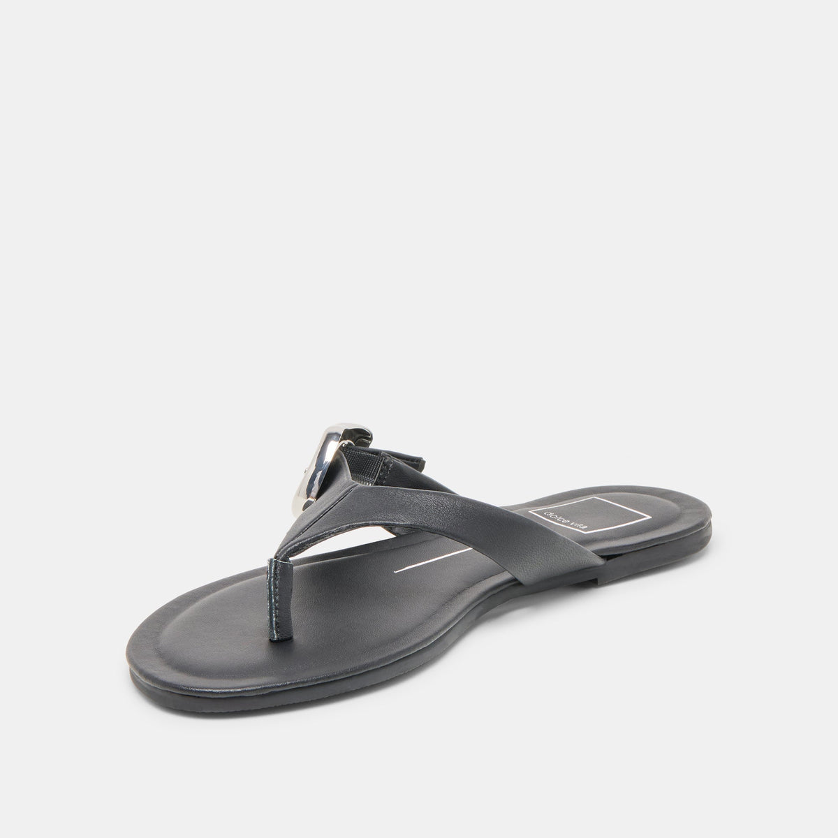 Rossa Black Leather Sandals - Dolce Vita